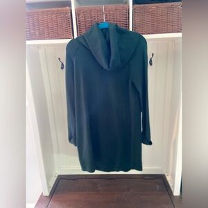 Deep hunter green sweater dress for women
